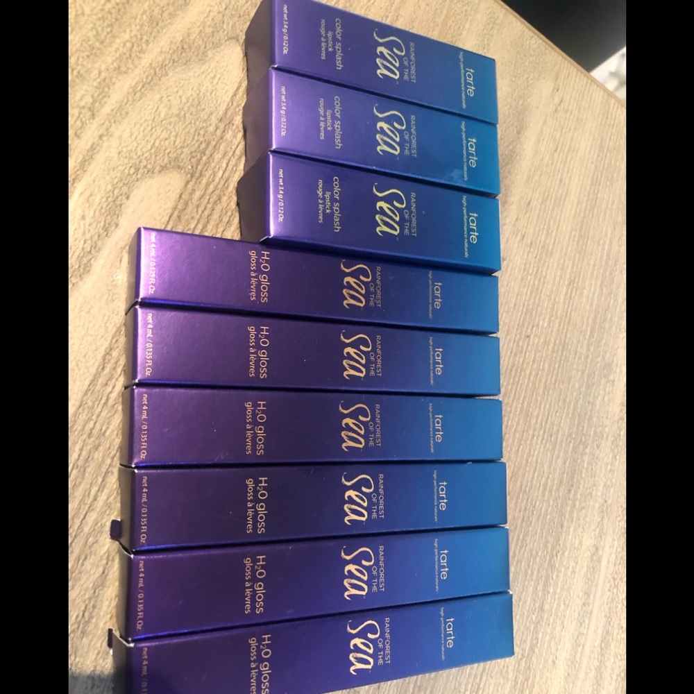 NWT Tarte Rainforest of the Sea Lipstick Haul!